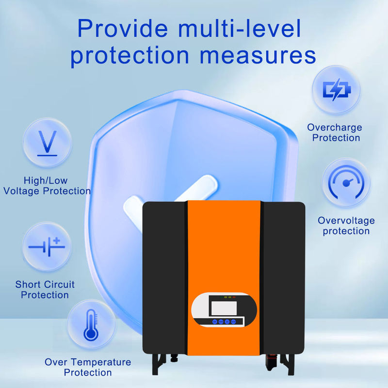 POWMR Onduleur Solaire Hybride à Onde Sinusoïdale Pure, Support WIFI