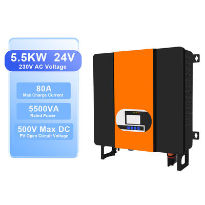 5500W 48V 5.5KW 230VAC Inverseur hybride solaire avec fonction de surveillance WIFI
