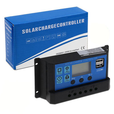 12V 24V 30A 20A 10 Amp PWM Contrôleur de charge solaire 2 USB 5V 2A Contrôle MCU