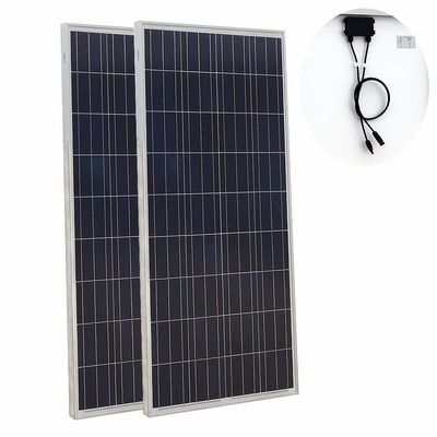 Personnaliser la tension DC24V 48V Panneau solaire poly 200W 300 400 Watt Panneau solaire