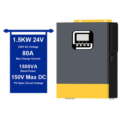Protection contre les surcharges 1.5KVA 1500W Inverseur solaire 40A MPPT régulateur de charge intégré