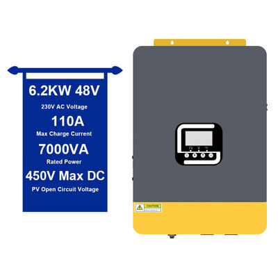 Invertisseur solaire à domicile de 6200W 48VDC avec protection contre la surcharge de sortie par onde sine pure