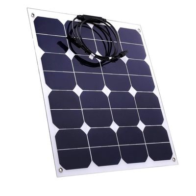 Panneau solaire flexible de 18 V 50 W courbé en couche mince et douce Panneau solaire C60