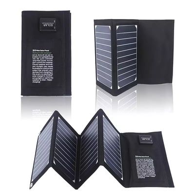 Un bon prix. Cellule solaire 20w Panneau solaire pliable Facile à transporter Panneaux solaires de camping légers en ligne