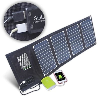 Chargeur USB double 20W Sac pliable de panneau solaire pliable Panneaux solaires légers