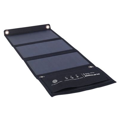 Chargeur de panneau solaire pliable portable de 21 W pour téléphones mobiles DC USB sortie 670*270*20mm