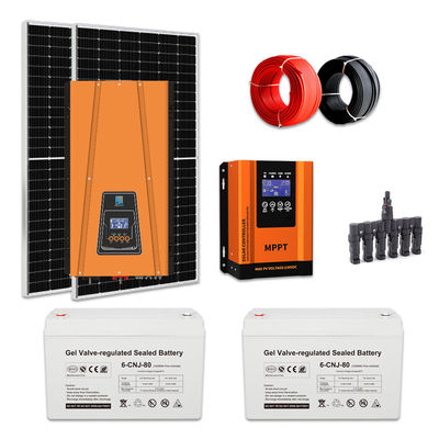 Système d'énergie solaire personnalisé de 1 kW Système d'énergie solaire hors réseau Pour la maison 50Hz/60Hz