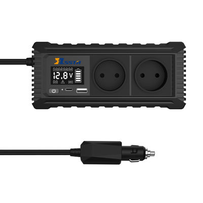 Invertisseur d'alimentation de voiture de 12 V à 110 V 220 V avec prise USB et prise