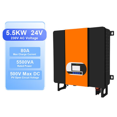 Contrôleur solaire MPPT de 48 V CC à 110 V 220 V 230 V Inverseur hybride solaire à onde sinusoïdale pure pour la conversion de puissance
