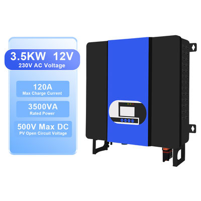 Un bon prix. Invertisseur hybride solaire à onde sinusoïdale pure de 24 V CC à 110 V 220 V 230 V léger avec contrôleur solaire MPPT en ligne