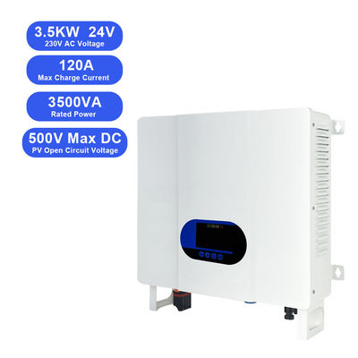 Contrôleur solaire MPPT 3KW 24V à 110V 220V 230V Inverseur hybride tout en un pour batteries au plomb