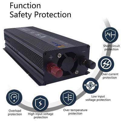 Invertisseur de puissance portatif de 1200 W - 12V/24V CC à 110V/220V AC pour le camping et les urgences