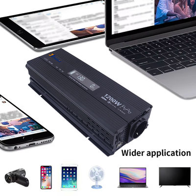 Un bon prix. Contrôle de température intelligent 1200w Inverteur 12v Double tension 110V/220V pour une conversion facile et de puissance en ligne