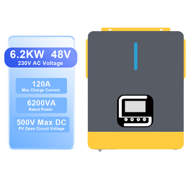 Un bon prix. Invertisseur solaire hybride de 6200W 48V 230V avec MPPT et WiFi en ligne