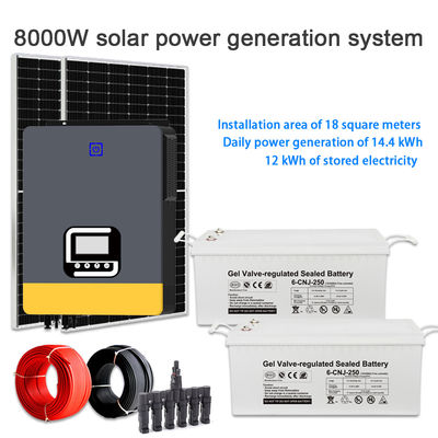 Un bon prix. Système d'énergie solaire à haut rendement de 8 kW pour la maison en ligne