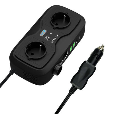 Un bon prix. Onduleur de voiture GaN tout-en-un 200W et chargeur rapide PD | 12V à 220V AC avec affichage et protection contre les surtensions en ligne